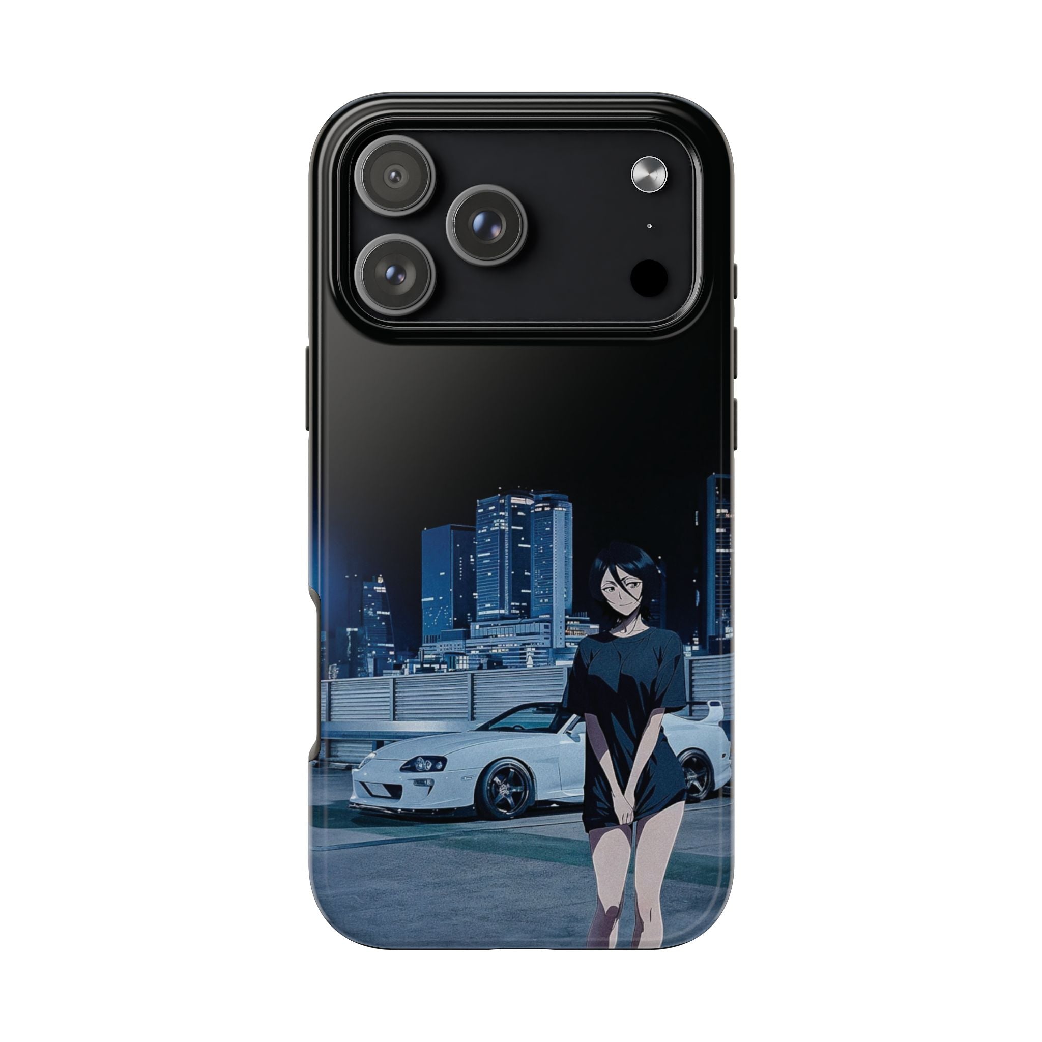 Anime-Inspired Tough Phone Case for Car Enthusiasts