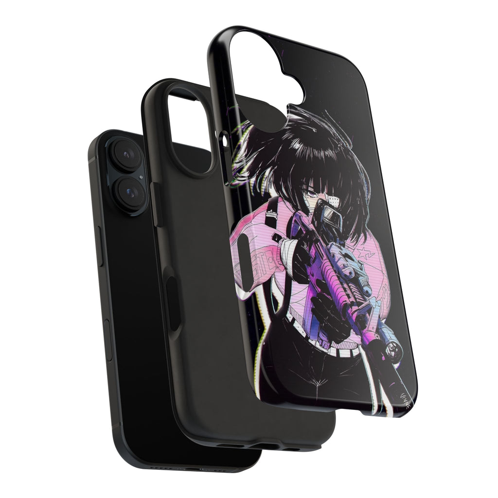 Anime-Style Tough Phone Cases with Edgy Designs, Perfect for Gamers, Cyberpunk Lovers, Gifts for Birthdays, Holidays, and Cosplay