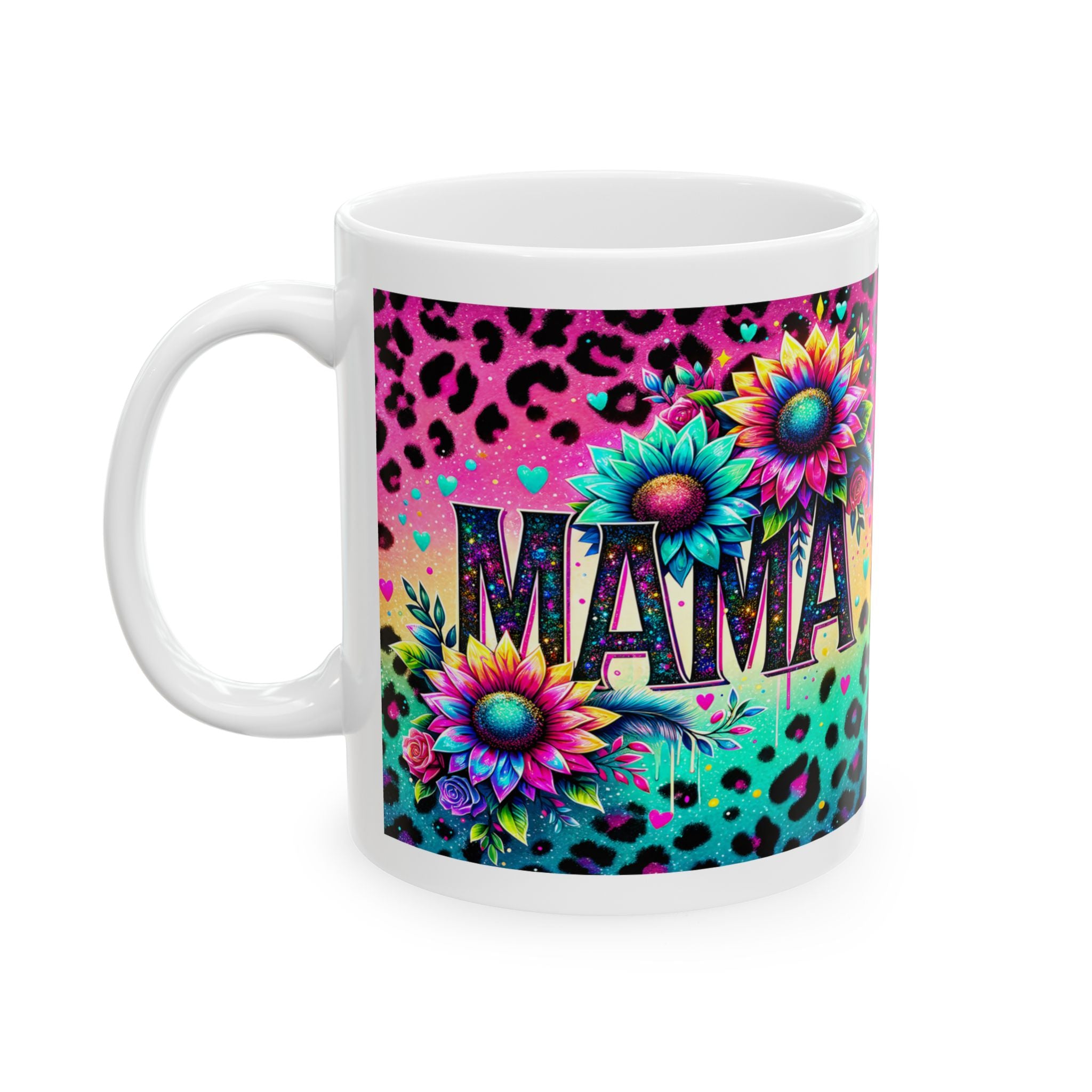 Vibrant Mama Ceramic Mug with Floral Design, Gift for Moms, Colorful Coffee Cup, Unique Tea Mug, Birthday/Anniversary Present, Boho [...]