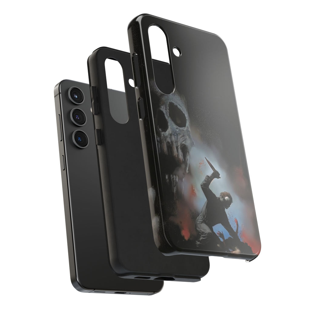 Gritty Horror Phone Cases for Fans, Tough Phone Cover, Unique Gift, Scary Design, Halloween Accessory, Movie Memorabilia