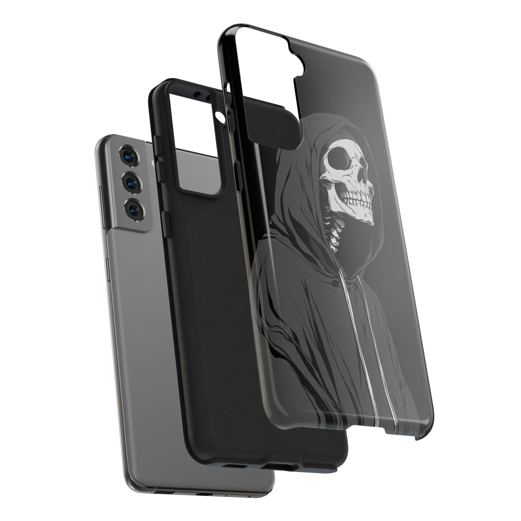 Edgy Skull Phone Cases, Protective Phone Cover, Goth Aesthetic, Halloween Decor, Unique Gift