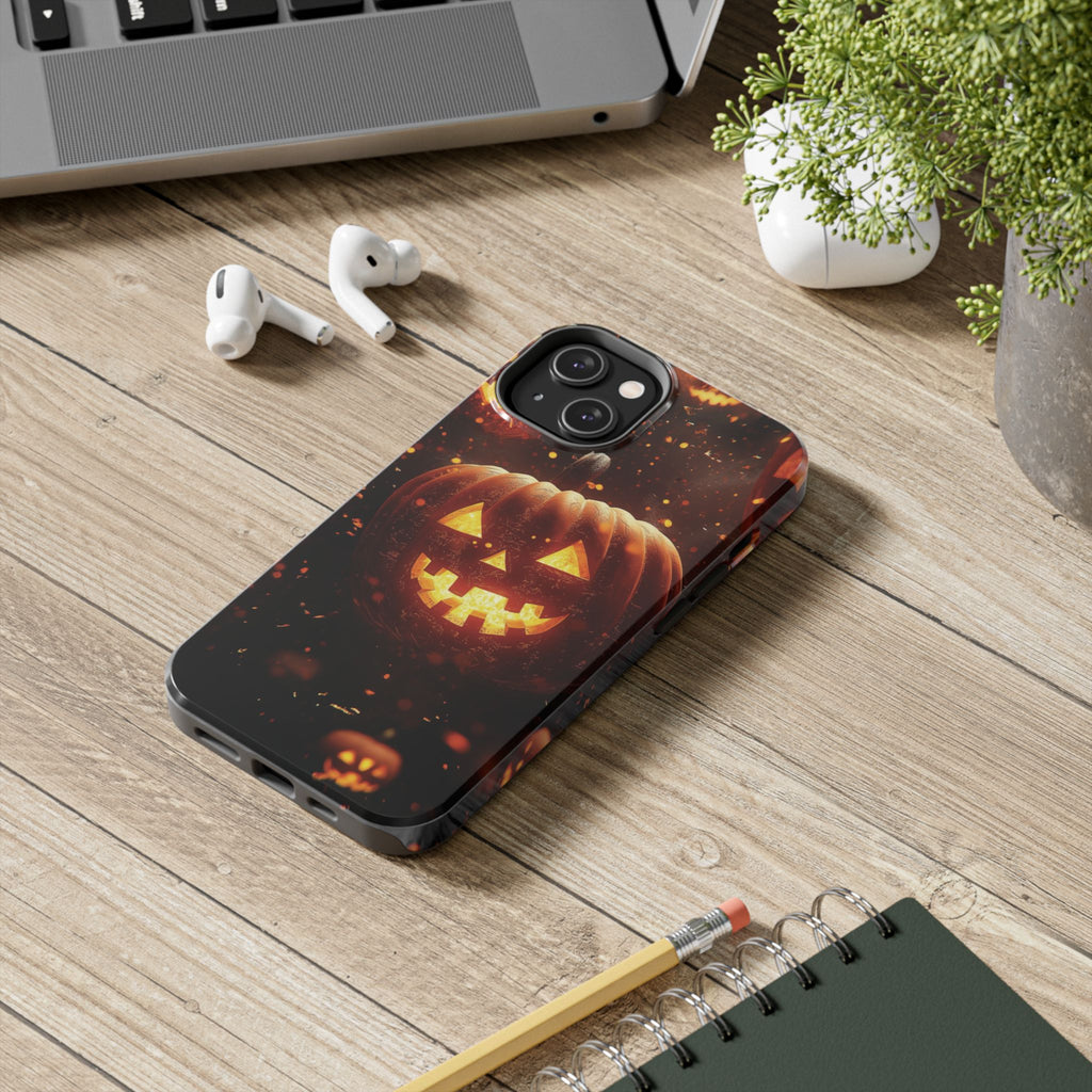 Halloween Pumpkin Tough Phone Cases, Spooky Mobile Covers, Fall Decor, Halloween Gift, Pumpkin Design, Halloween Accessories