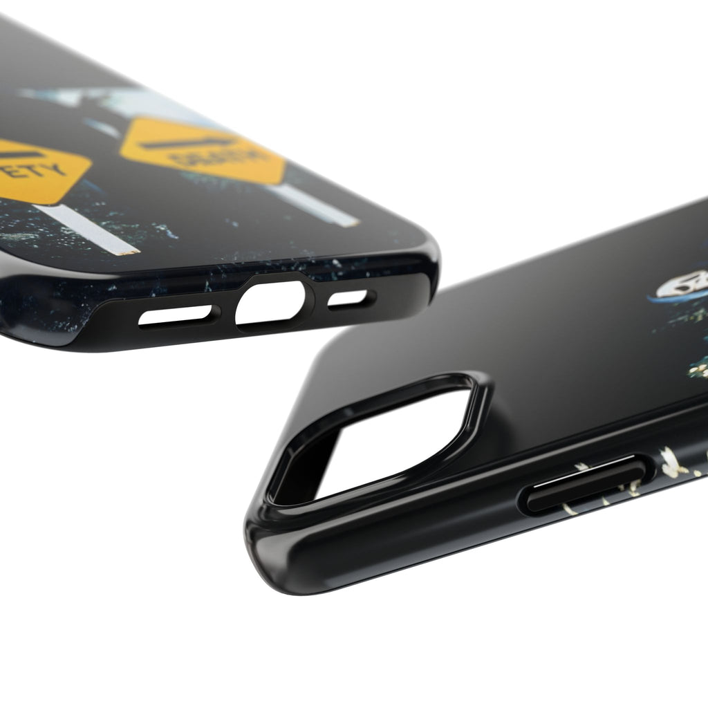 Spooky Phone Cases with Safety and Death Design, Halloween Gift, Horror Movie Merch, Unique Phone Accessories, Fun and Functional