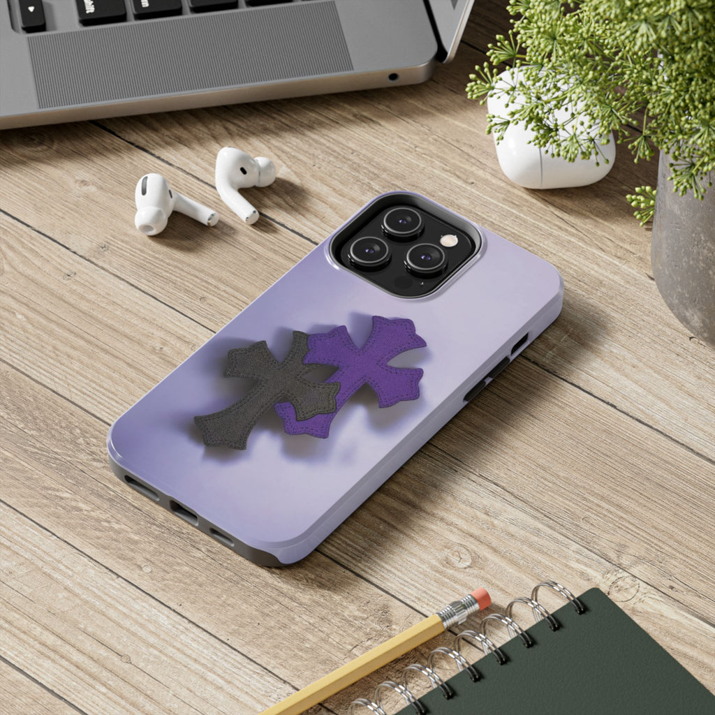 Cross Design Tough Phone Cases, Durable Phone Covers, Christian Gifts, Protective Cases for Men, Unique Tech Accessories