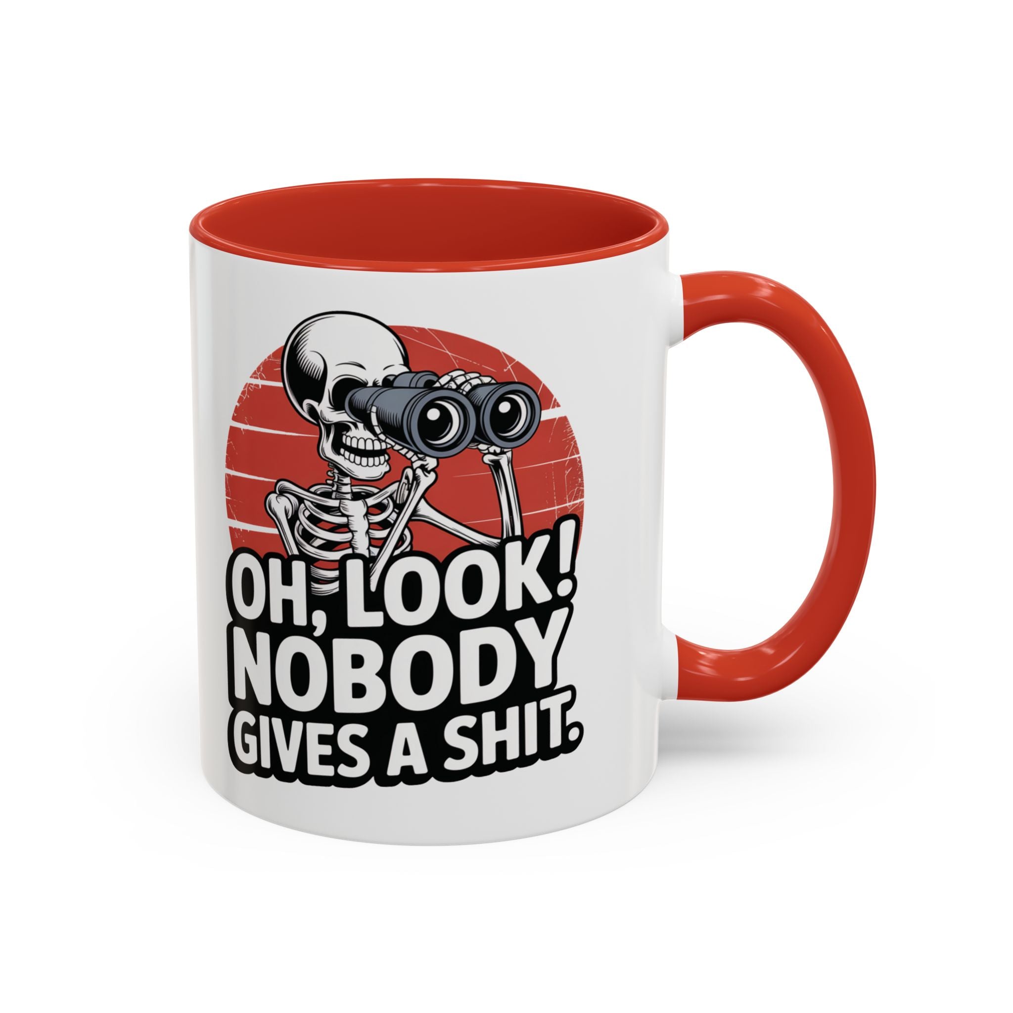 Skeleton Coffee Mug with Sassy Quote, Funny Gift for Friends, Office Humor, Halloween Décor, Unique Gift Idea