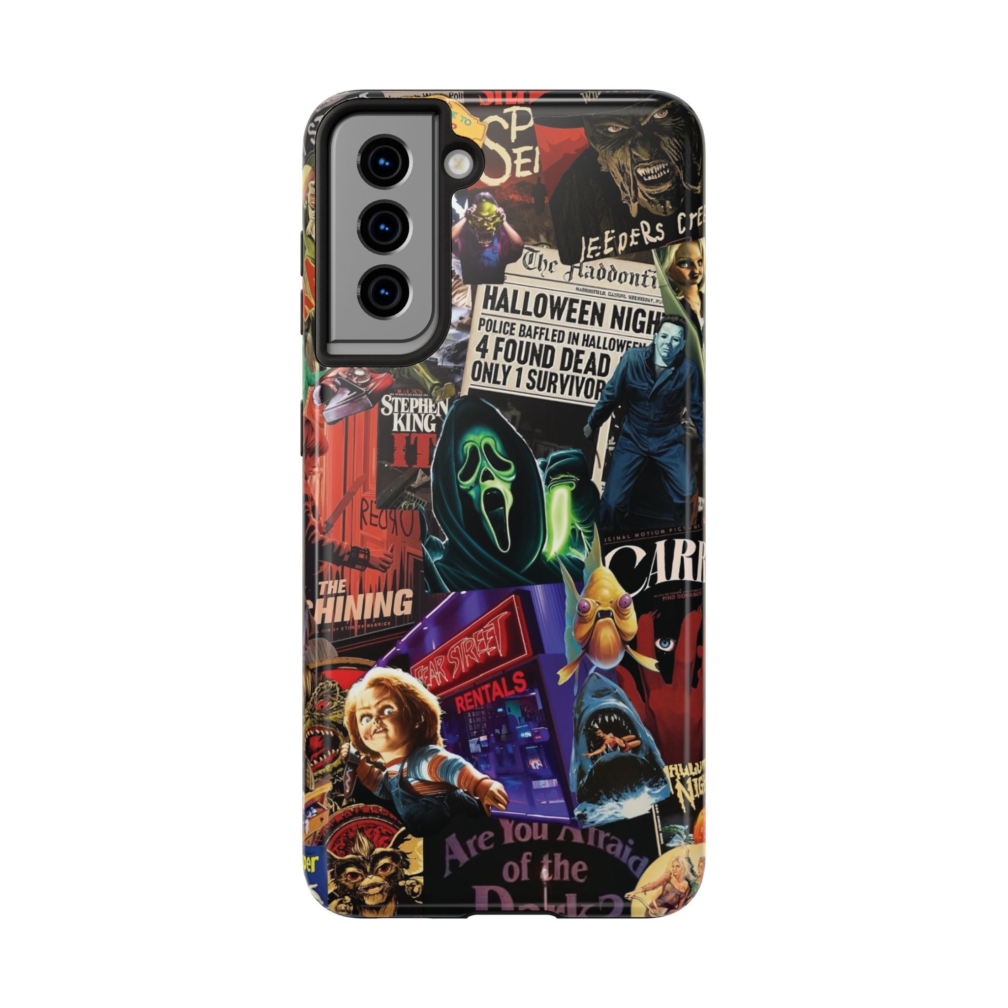 Spooky Horror Movie Phone Case | Tough Phone Cases for Horror Lovers, Halloween Gifts, Unique Accessories, Movie Night Essentials, [...]