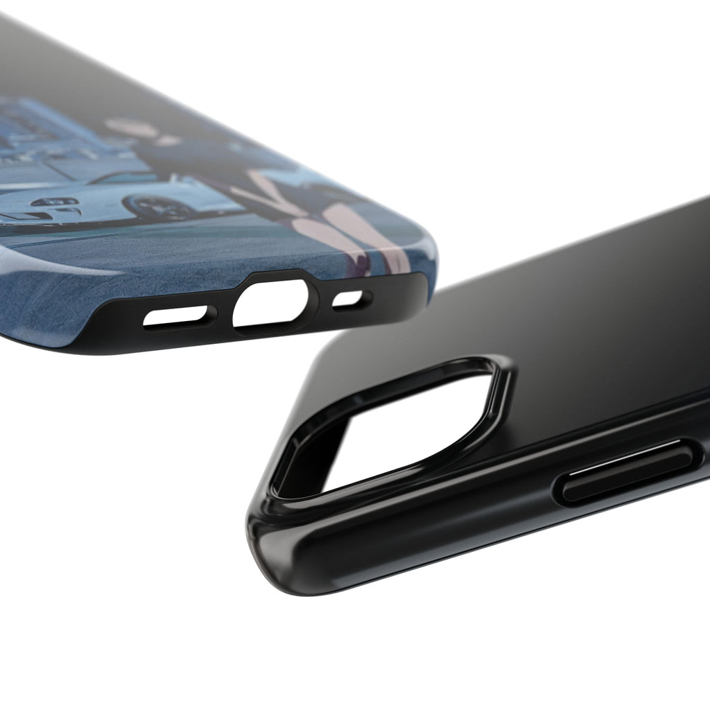 Anime-Inspired Tough Phone Case for Car Enthusiasts