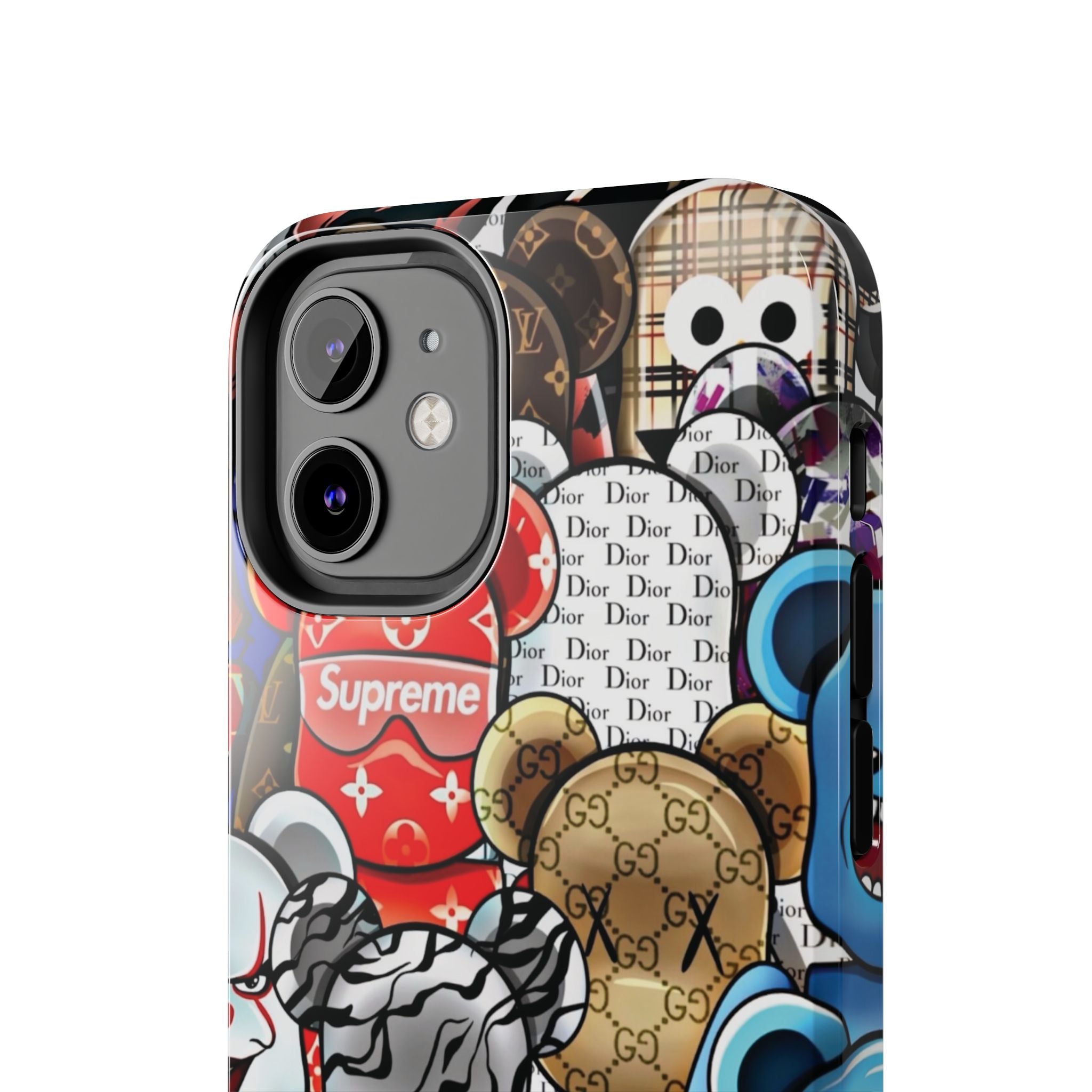 Trendy Bear Phone Case: Stylish Tough Protector for Streetwear Lovers, Gift for Teens, Unique Accessories for Holiday Celebrations