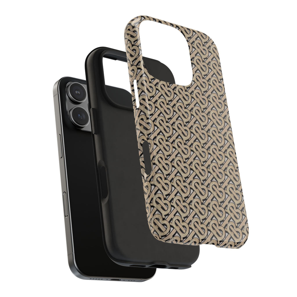 Elegant Interwoven Pattern Tough Phone Cases, Stylish Phone Covers, Durable Cases for Everyday Adventures, Gift for Phone Lovers