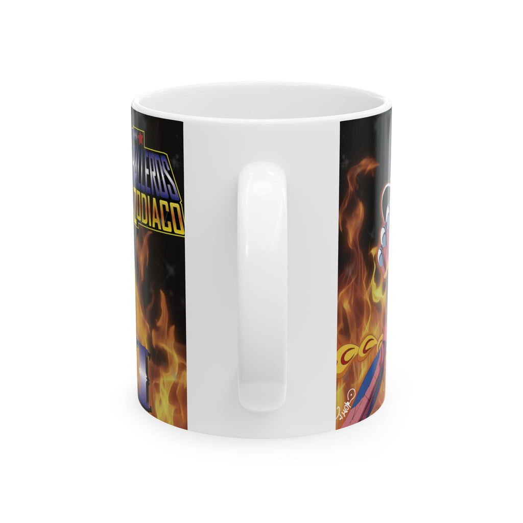 Saint Seiya Phoenix Ikki Ceramic Mug — Anime Coffee Cup with Fiery Design (11oz/15oz)