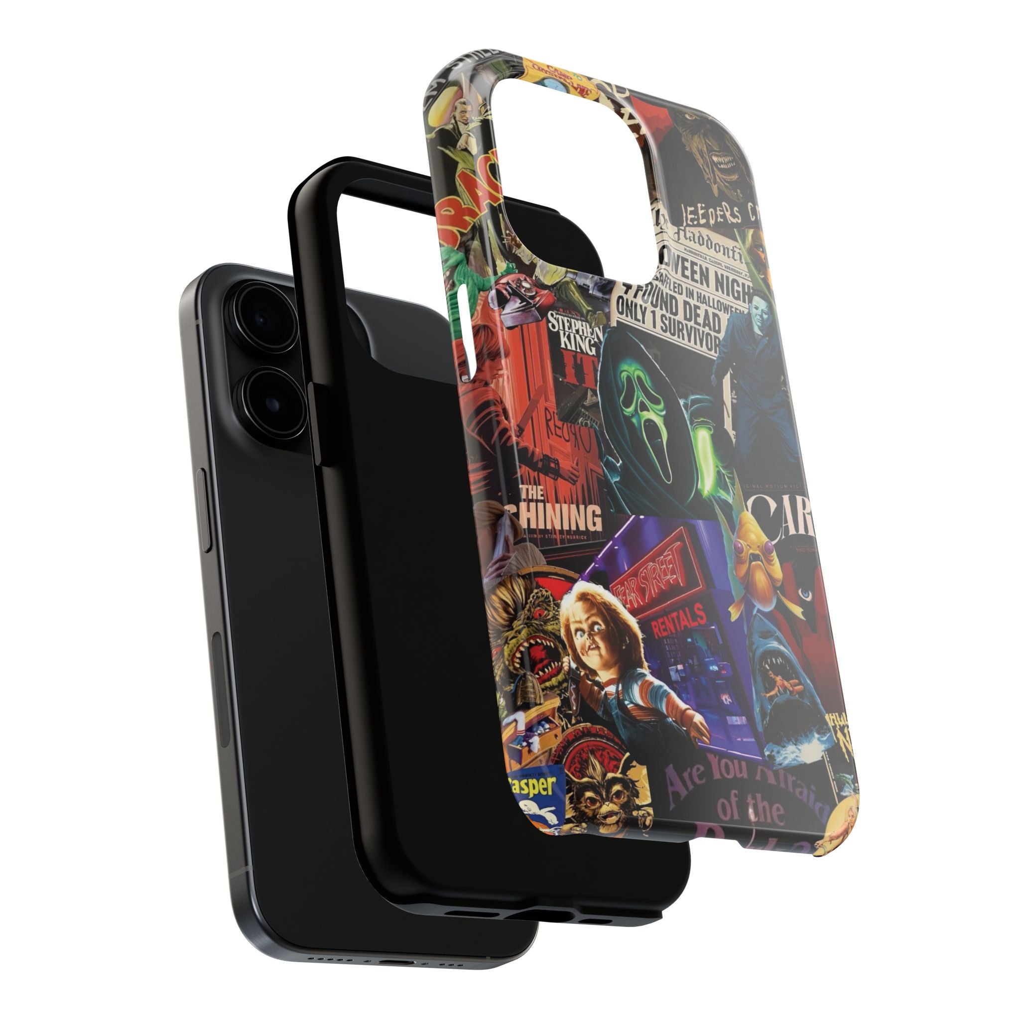 Spooky Horror Movie Phone Case | Tough Phone Cases for Horror Lovers, Halloween Gifts, Unique Accessories, Movie Night Essentials, [...]