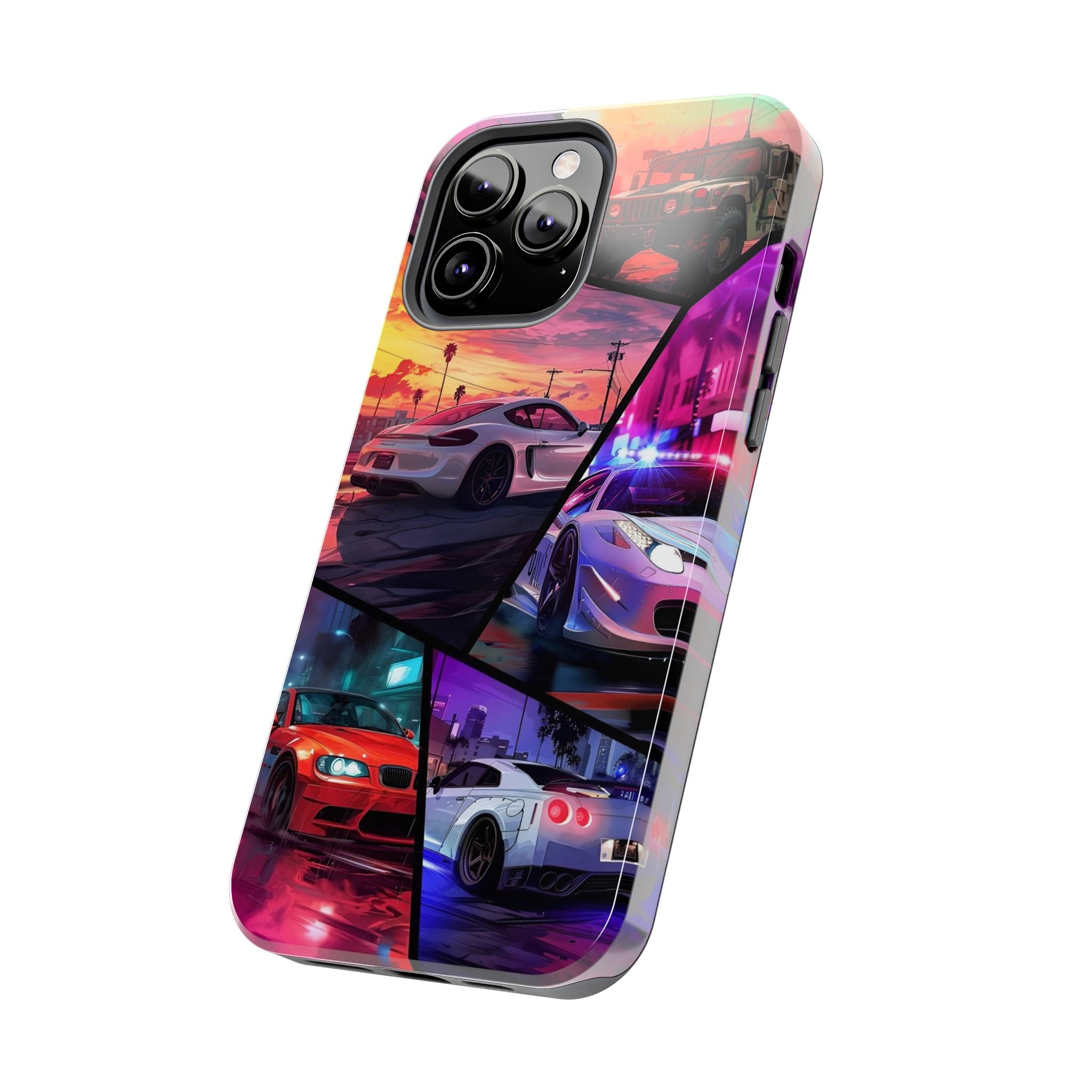 Vibrant Automotive Tough Phone Cases for Car Enthusiasts