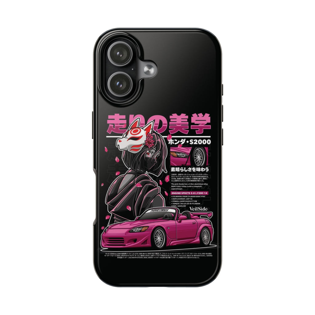 Auto Enthusiast Tough Phone Case with Japanese Aesthetic