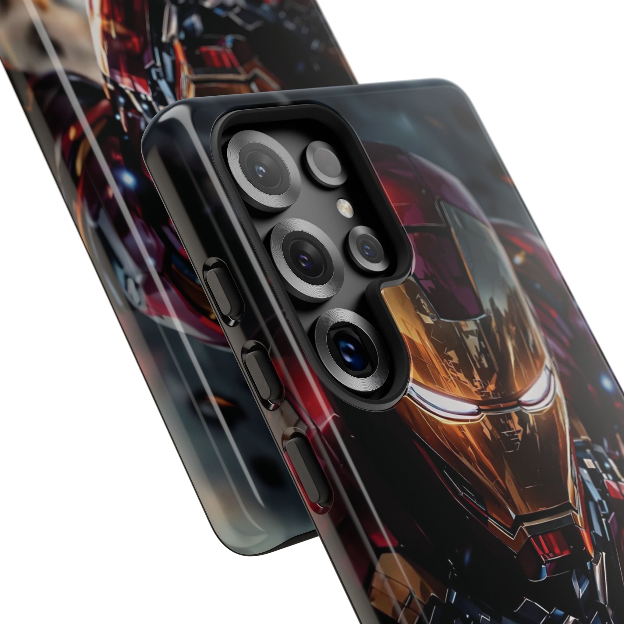 Iron Warrior Tough Phone Case — Protective Superhero Armor Design