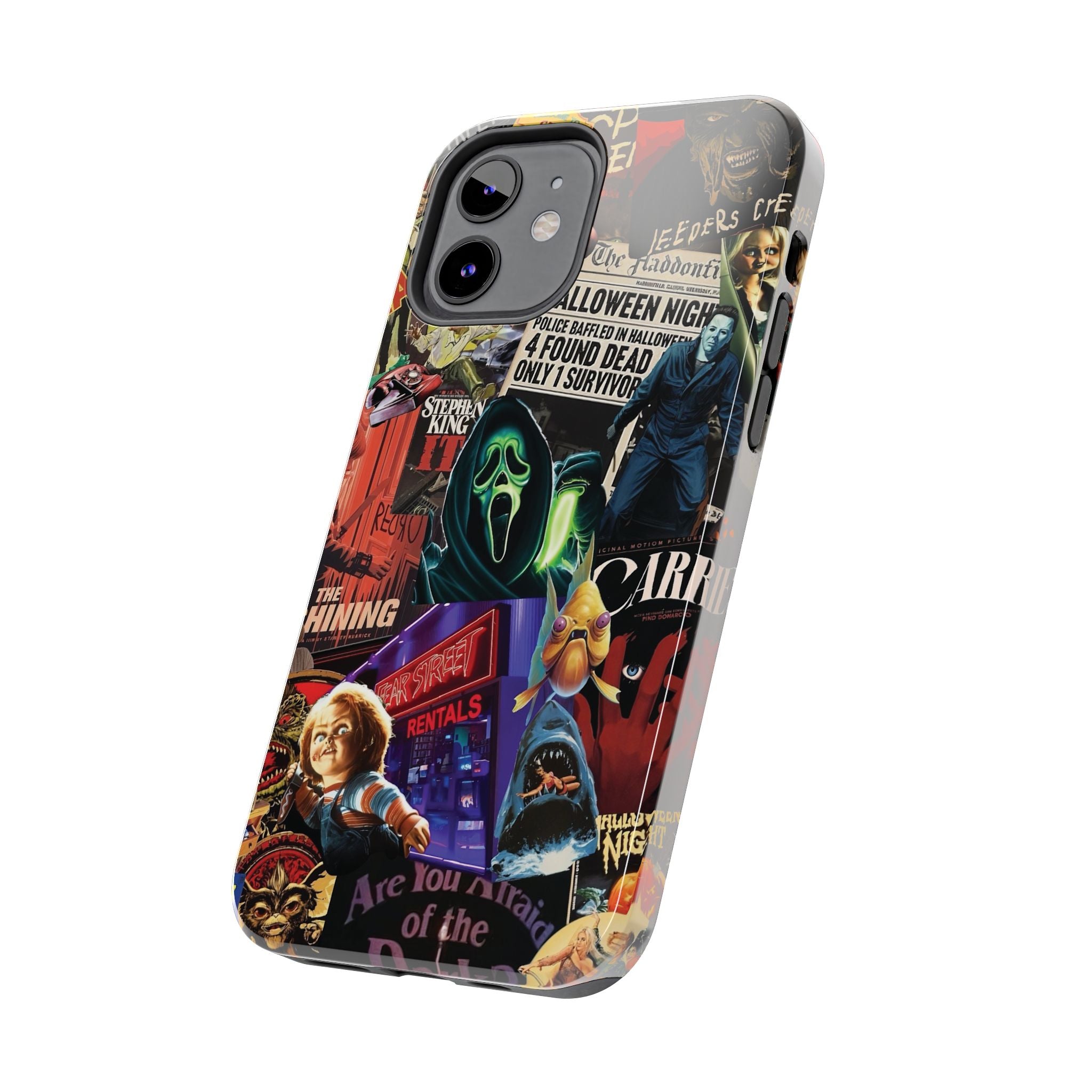 Spooky Horror Movie Phone Case | Tough Phone Cases for Horror Lovers, Halloween Gifts, Unique Accessories, Movie Night Essentials, [...]