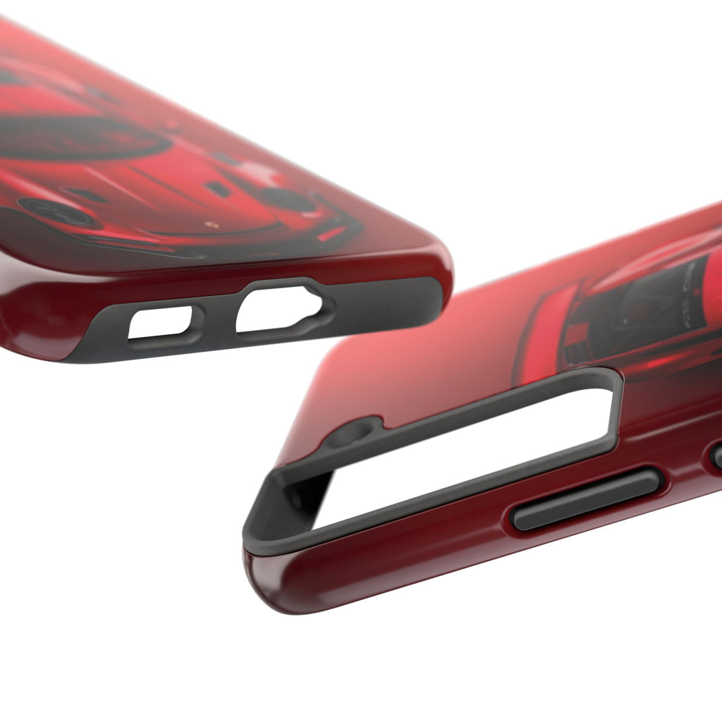 Sleek Sports Car Phone Cases for Automotive Enthusiasts, Durable Phone Covers, Car Lover Gifts, Stylish Tech Accessories, Red Racing Design