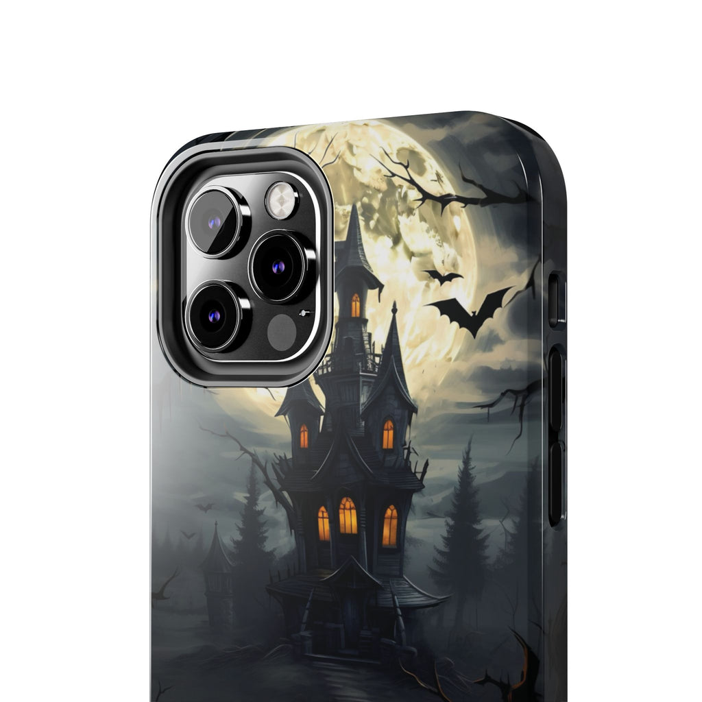 Halloween Haunted House Phone Cases, Tough Cases for Spooky Vibes, Gifts for Halloween Lovers, Ghostly Decor, Fall Accessories