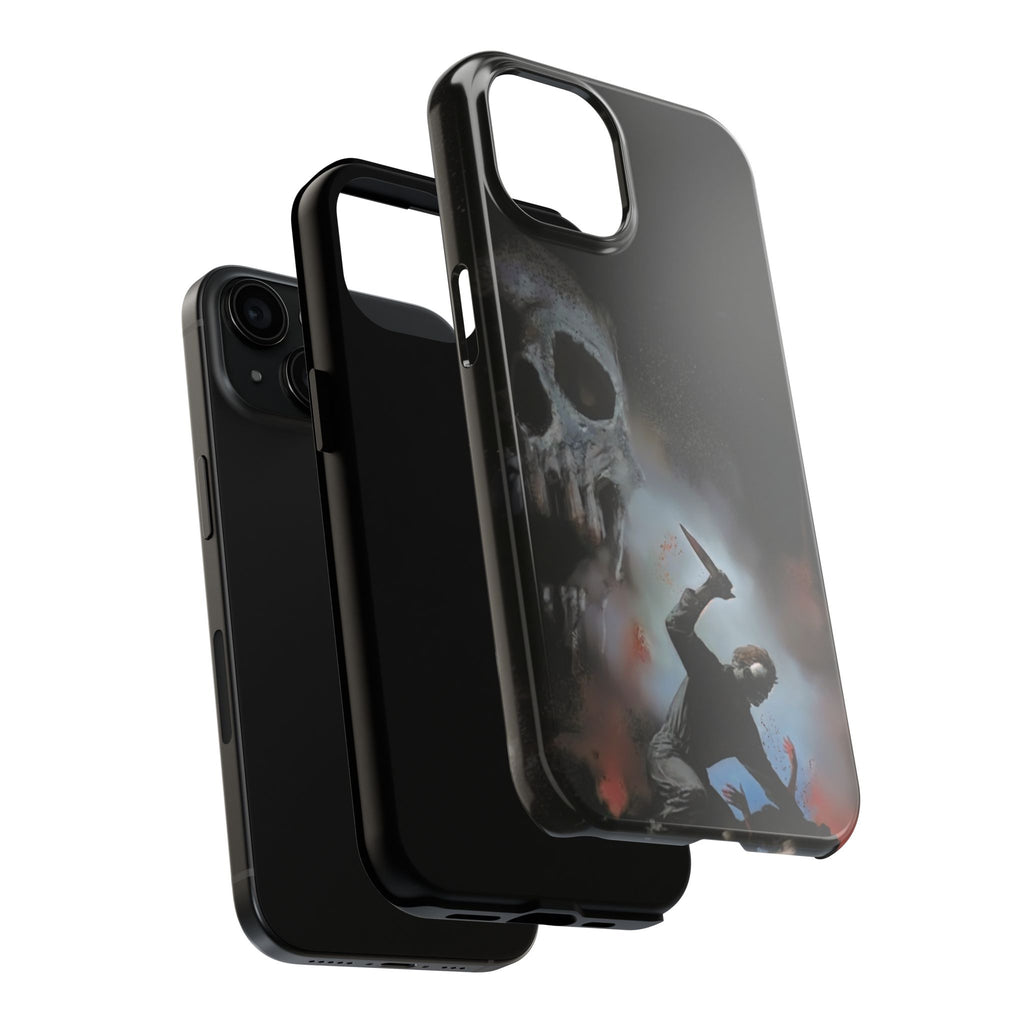 Gritty Horror Phone Cases for Fans, Tough Phone Cover, Unique Gift, Scary Design, Halloween Accessory, Movie Memorabilia