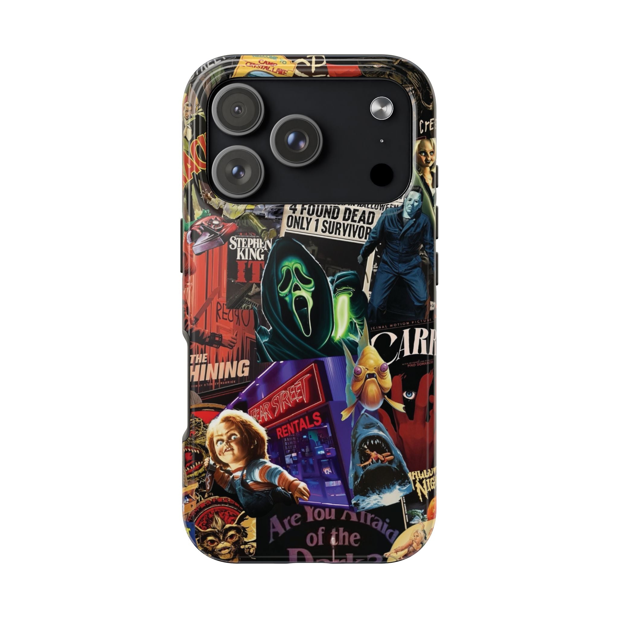Spooky Horror Movie Phone Case | Tough Phone Cases for Horror Lovers, Halloween Gifts, Unique Accessories, Movie Night Essentials, [...]