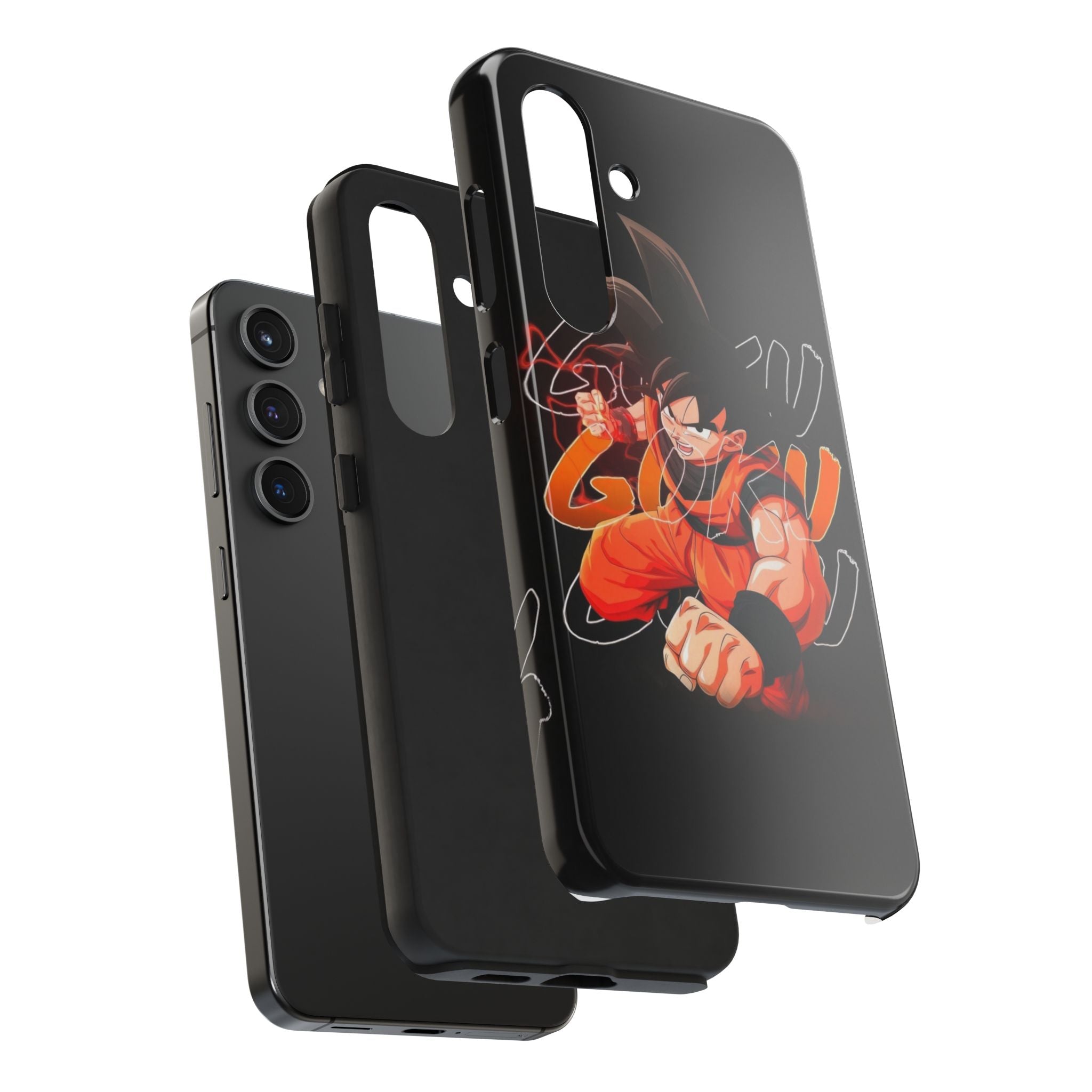 Anime Tough Phone Cases, Goku Strength Case, Durable Phone Cover, Gaming Phone Accessory, Cartoon Phone Case, Gift for Fans