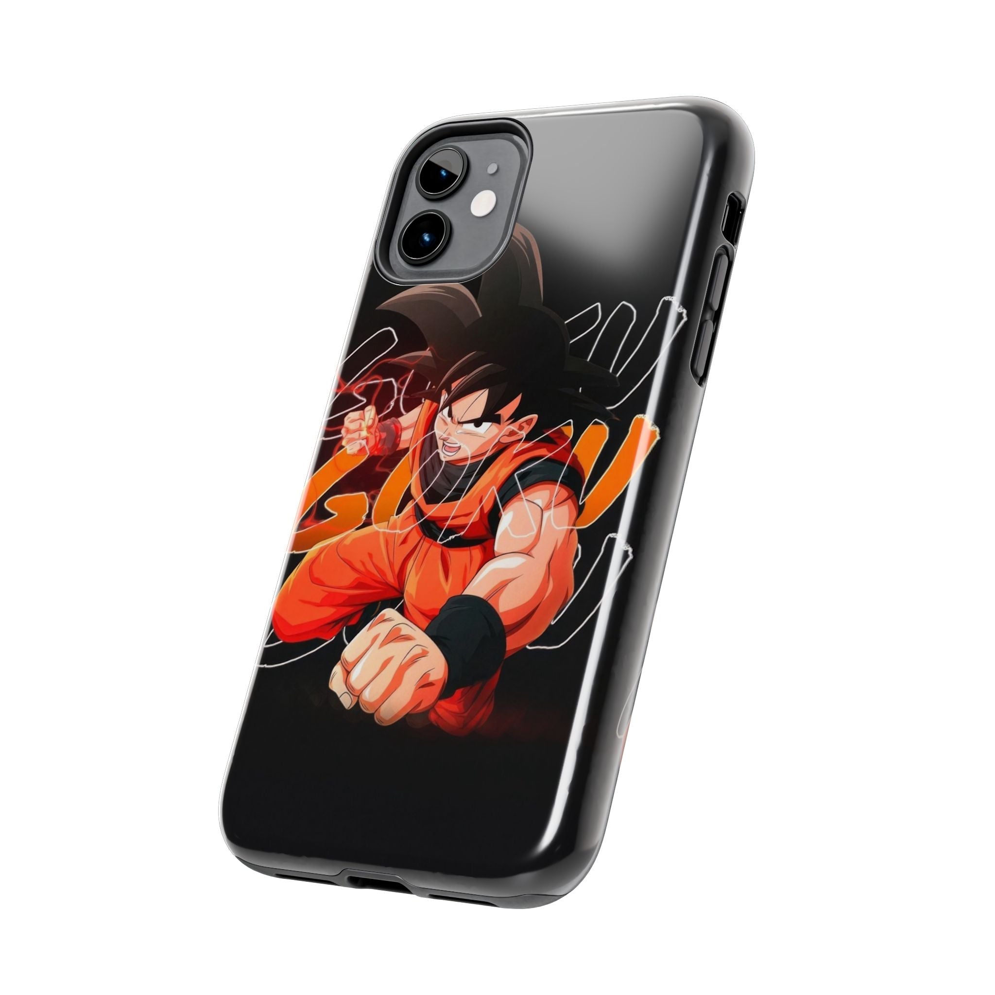 Anime Tough Phone Cases, Goku Strength Case, Durable Phone Cover, Gaming Phone Accessory, Cartoon Phone Case, Gift for Fans