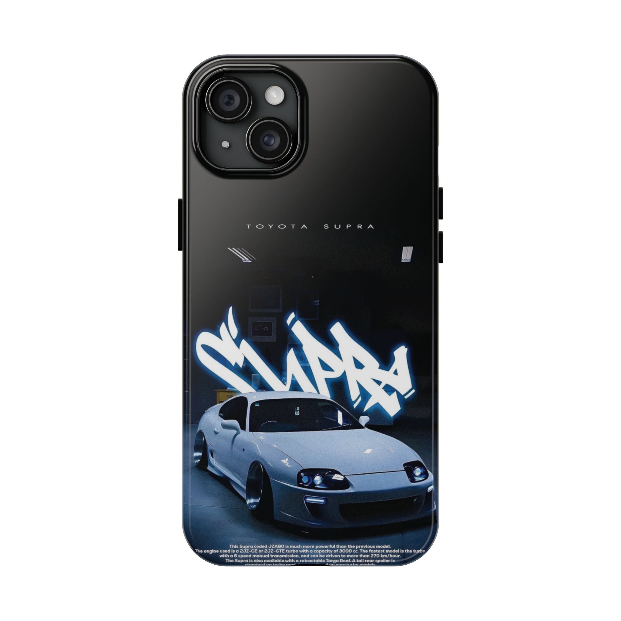 Toyota Supra Graffiti Phone Case - Tough & Stylish Protection for Car Enthusiasts