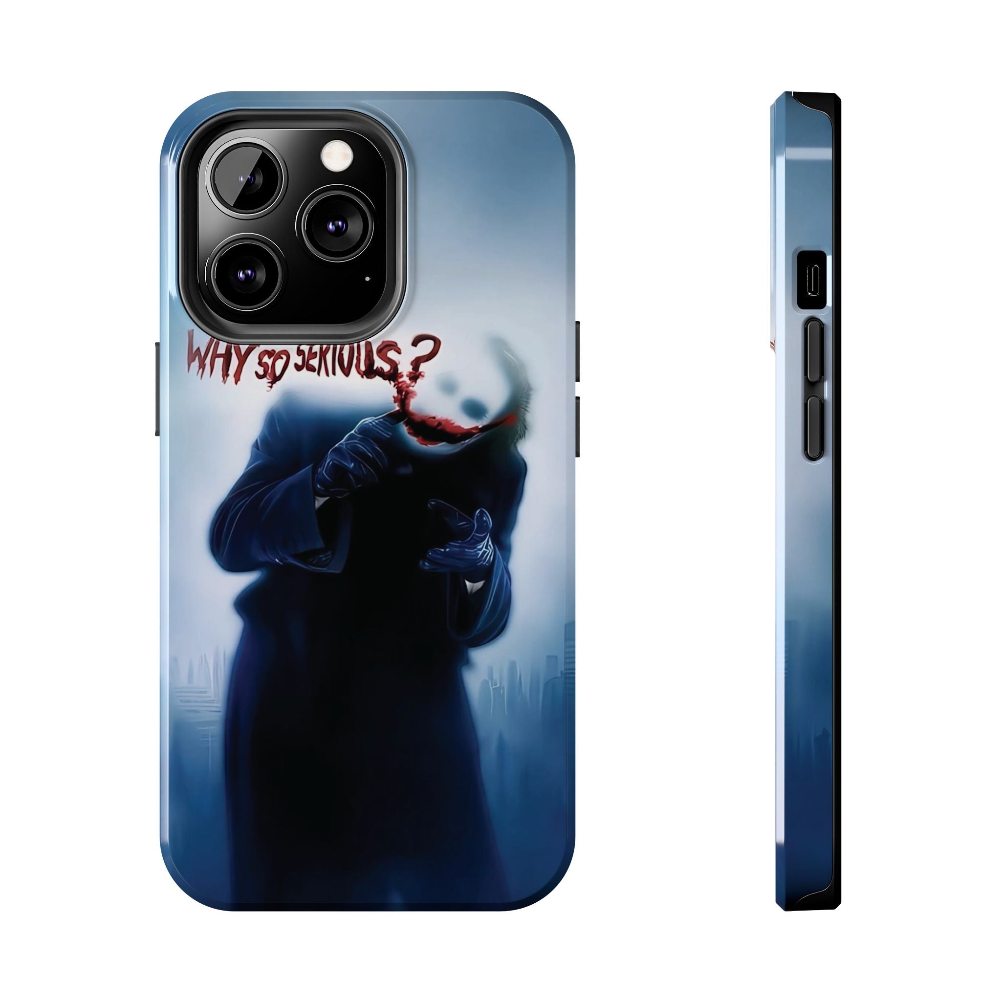 Tough Phone Cases, Dark Humor Phone Cover, Joker Inspired Case, Gifts for Movie Fans, Unique Phone Protector, Cool Accessories