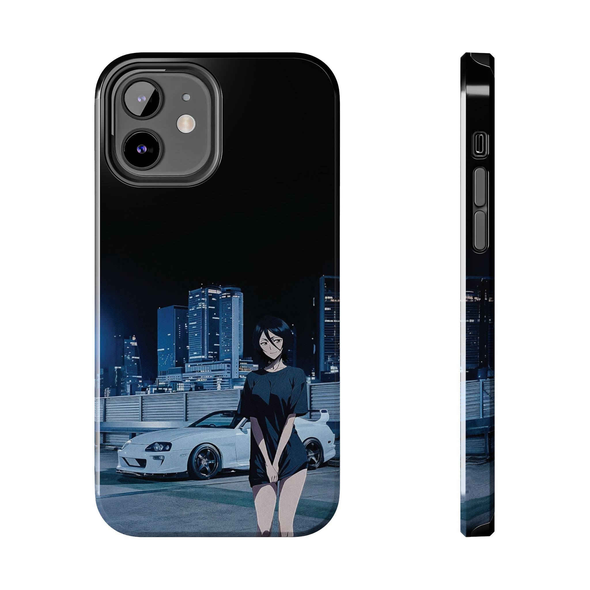 Anime-Inspired Tough Phone Case for Car Enthusiasts