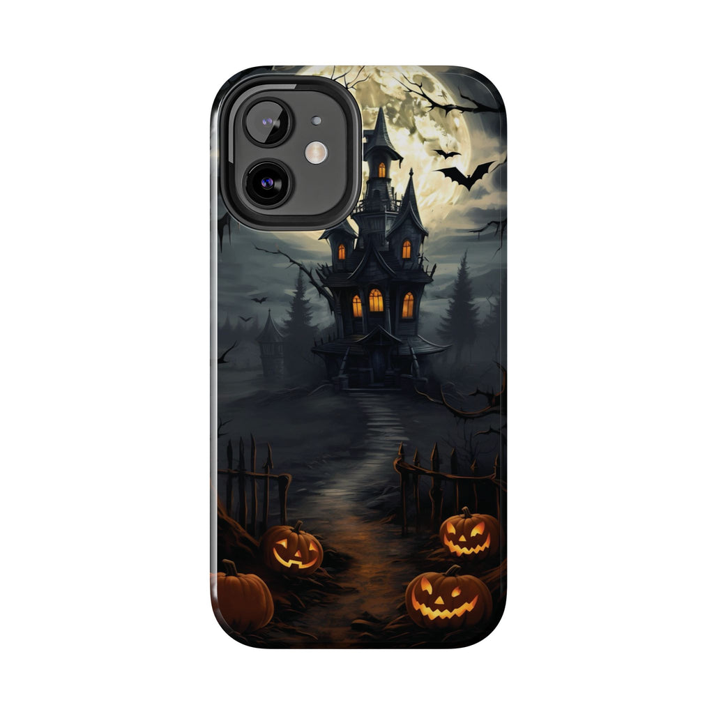 Halloween Haunted House Phone Cases, Tough Cases for Spooky Vibes, Gifts for Halloween Lovers, Ghostly Decor, Fall Accessories