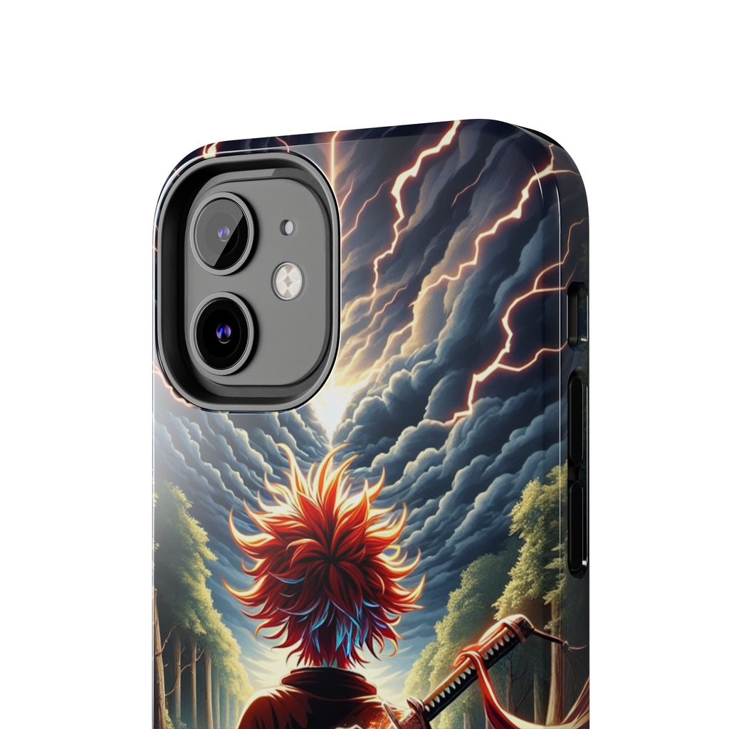 Epic Adventure Tough Phone Cases, Anime, Lightning Design, Durable Cover, Gift for Gamers, Festival Essential