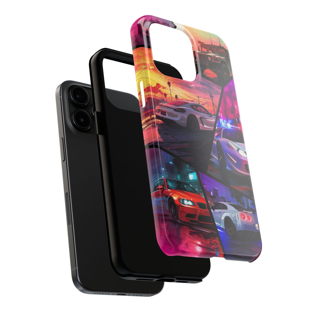 Vibrant Automotive Tough Phone Cases for Car Enthusiasts