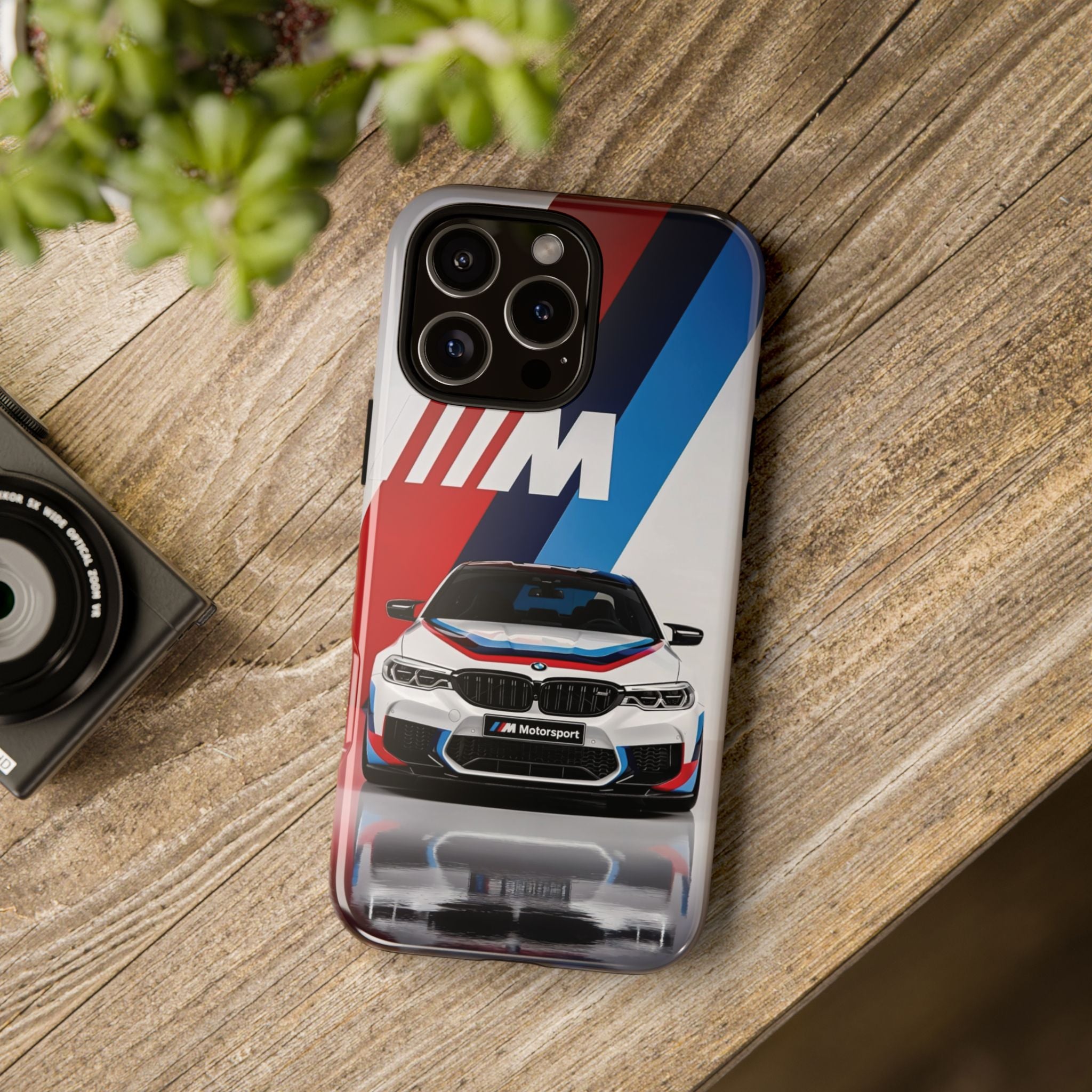 Racing Stripe Tough Phone Case — Motorsport Car Graphic