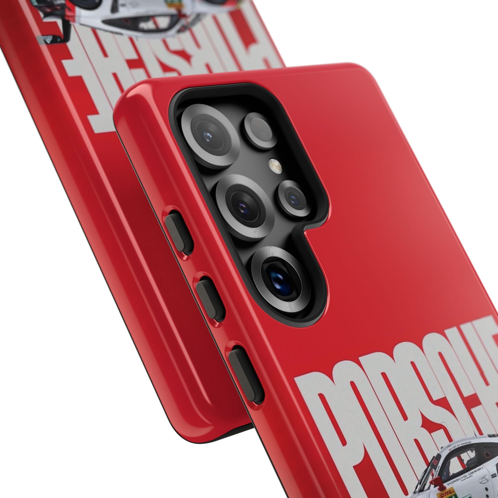 Porsche Racing Phone Case — Red Performance Car Protective Cover