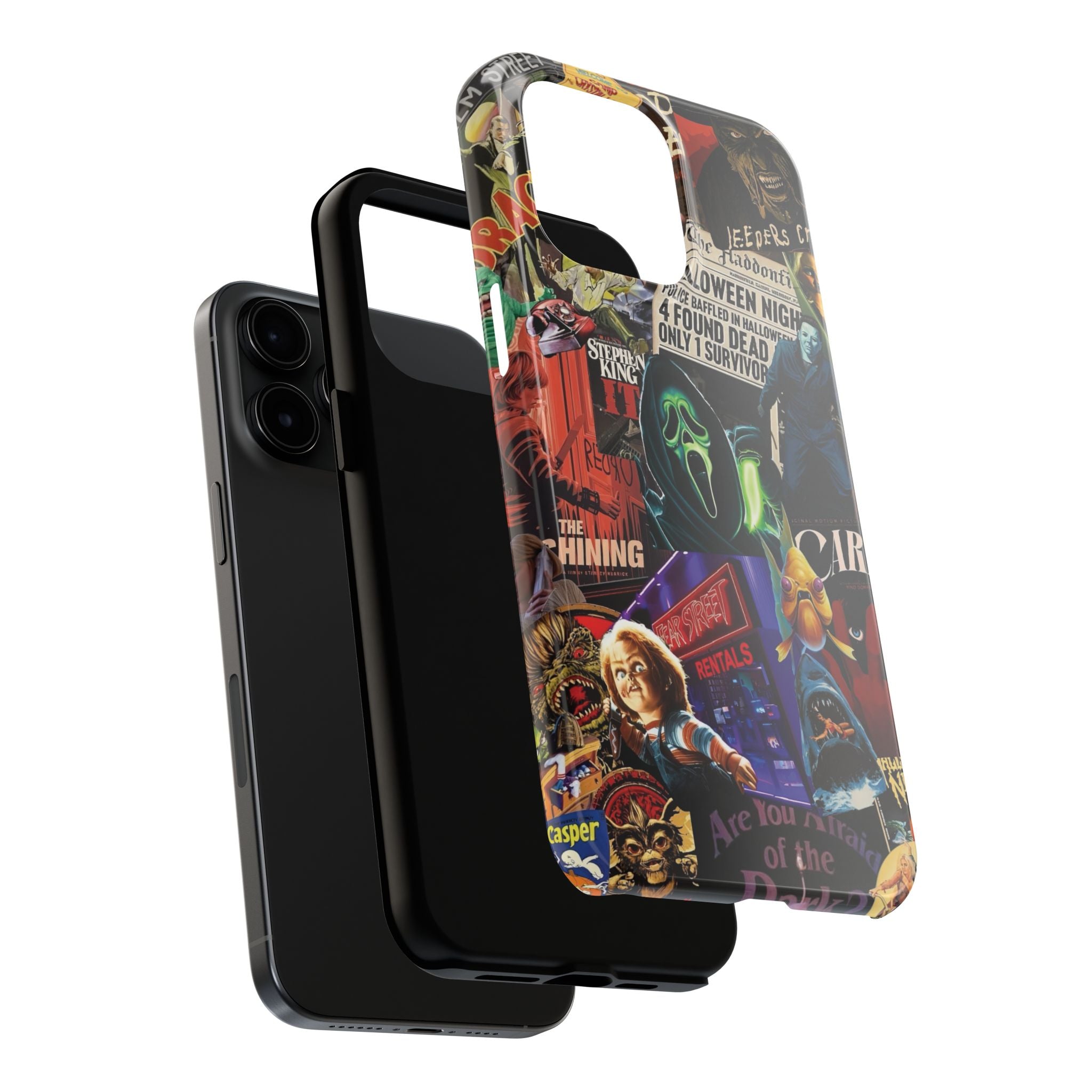 Spooky Horror Movie Phone Case | Tough Phone Cases for Horror Lovers, Halloween Gifts, Unique Accessories, Movie Night Essentials, [...]