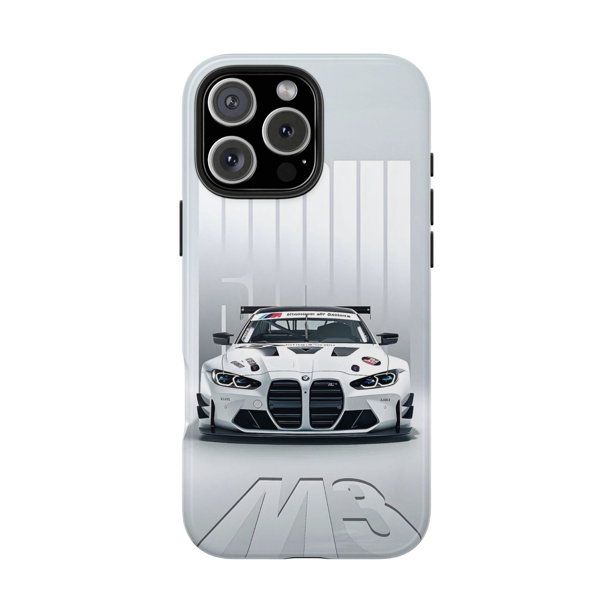 Race-Inspired Tough Phone Case for BMW M3 Fans