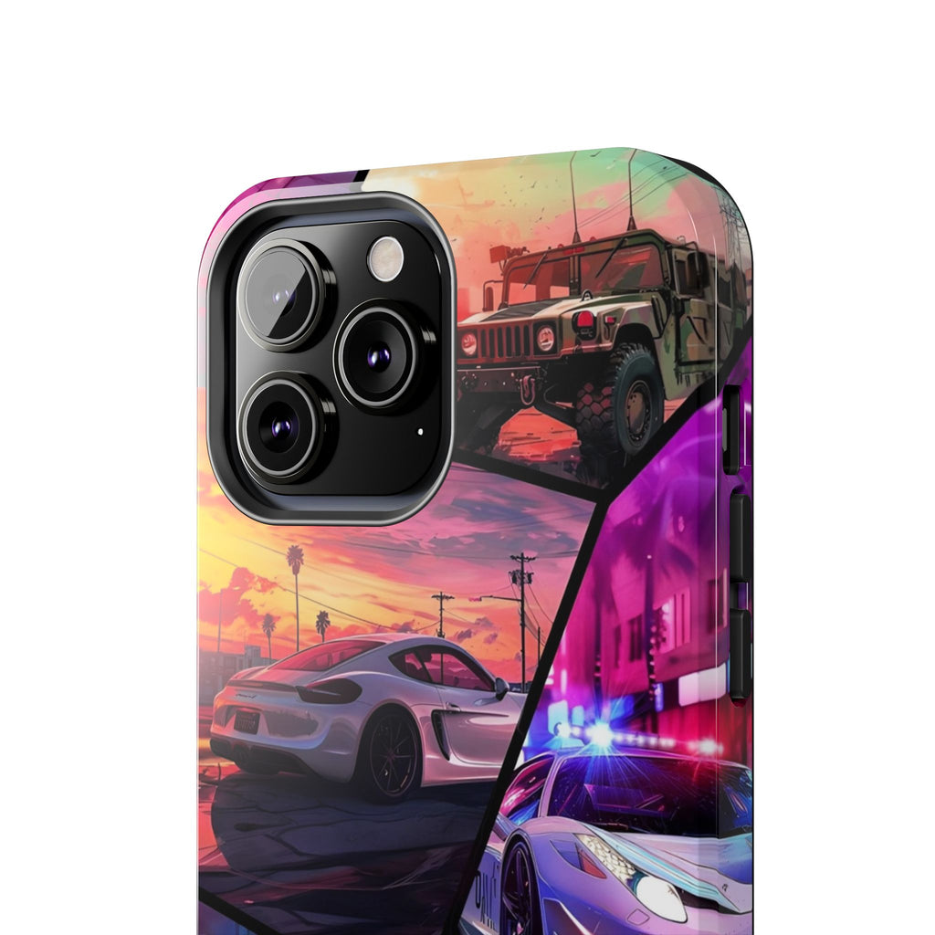 Vibrant Automotive Tough Phone Cases for Car Enthusiasts