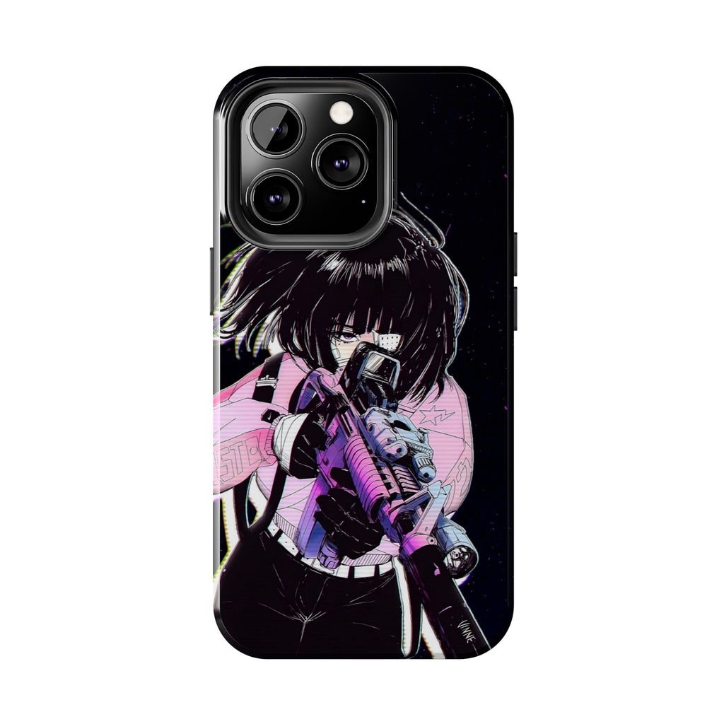 Anime-Style Tough Phone Cases with Edgy Designs, Perfect for Gamers, Cyberpunk Lovers, Gifts for Birthdays, Holidays, and Cosplay