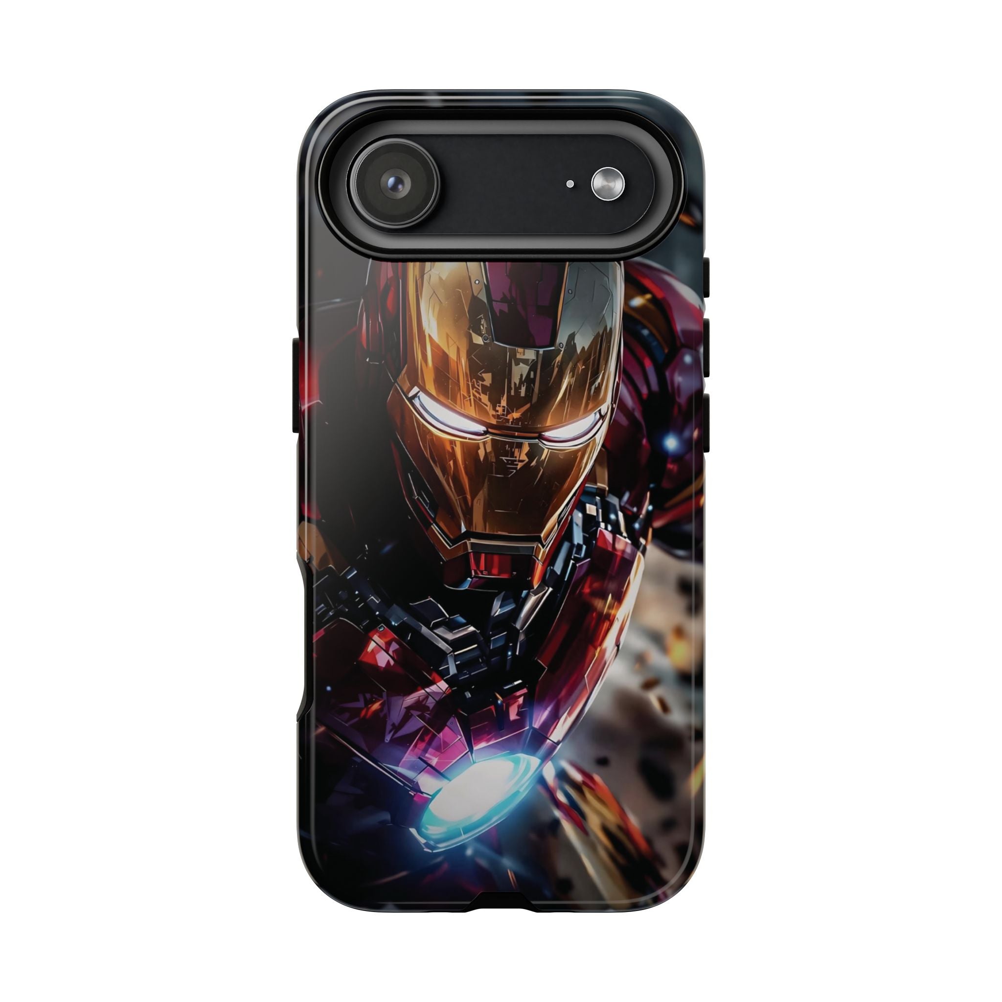 Iron Warrior Tough Phone Case — Protective Superhero Armor Design