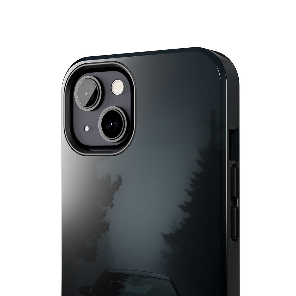 Tough Phone Case with Neon Car Design, Durable Smartphone Cover, Gift for Car Enthusiasts, Unique Accessory for Him, Perfect for Birthdays