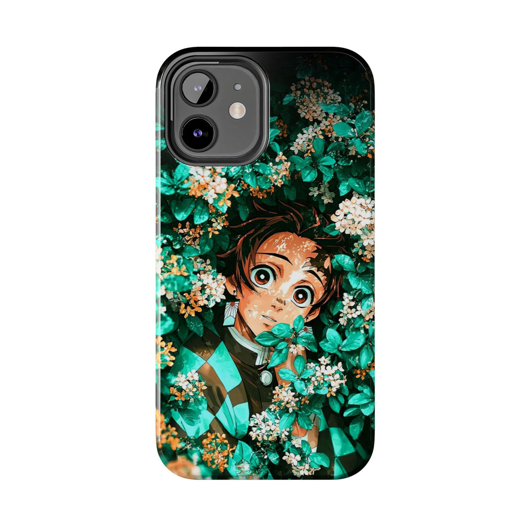 Floral Fantasy Tough Phone Cases | Trendy Phone Cover | Unique Gift for Nature Lovers | Durable Protection | Anime-Inspired Design