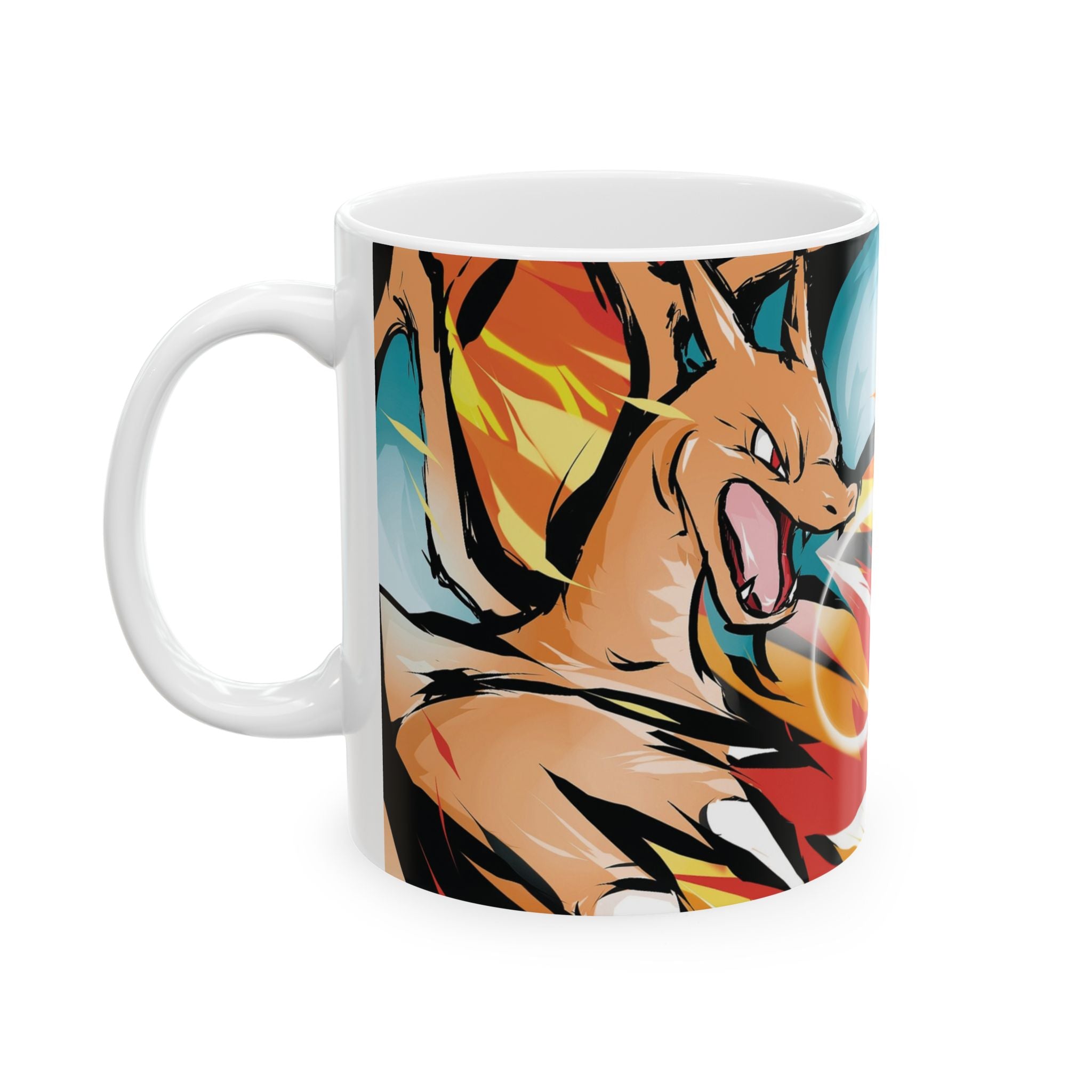 Charzard Ceramic Mug — Colorful Mythical Fantasy Coffee Cup (11oz & 15oz)
