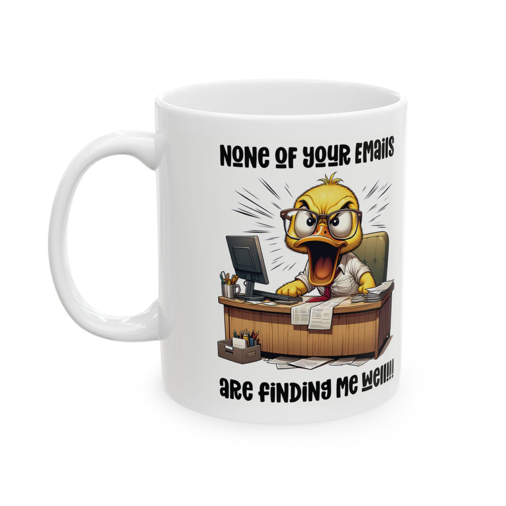 Funny Ceramic Mug for Office Humor, Coffee Lover Gift, Work Motivation Mug, Unique Desk Decor, Novelty Gift 11oz/15oz