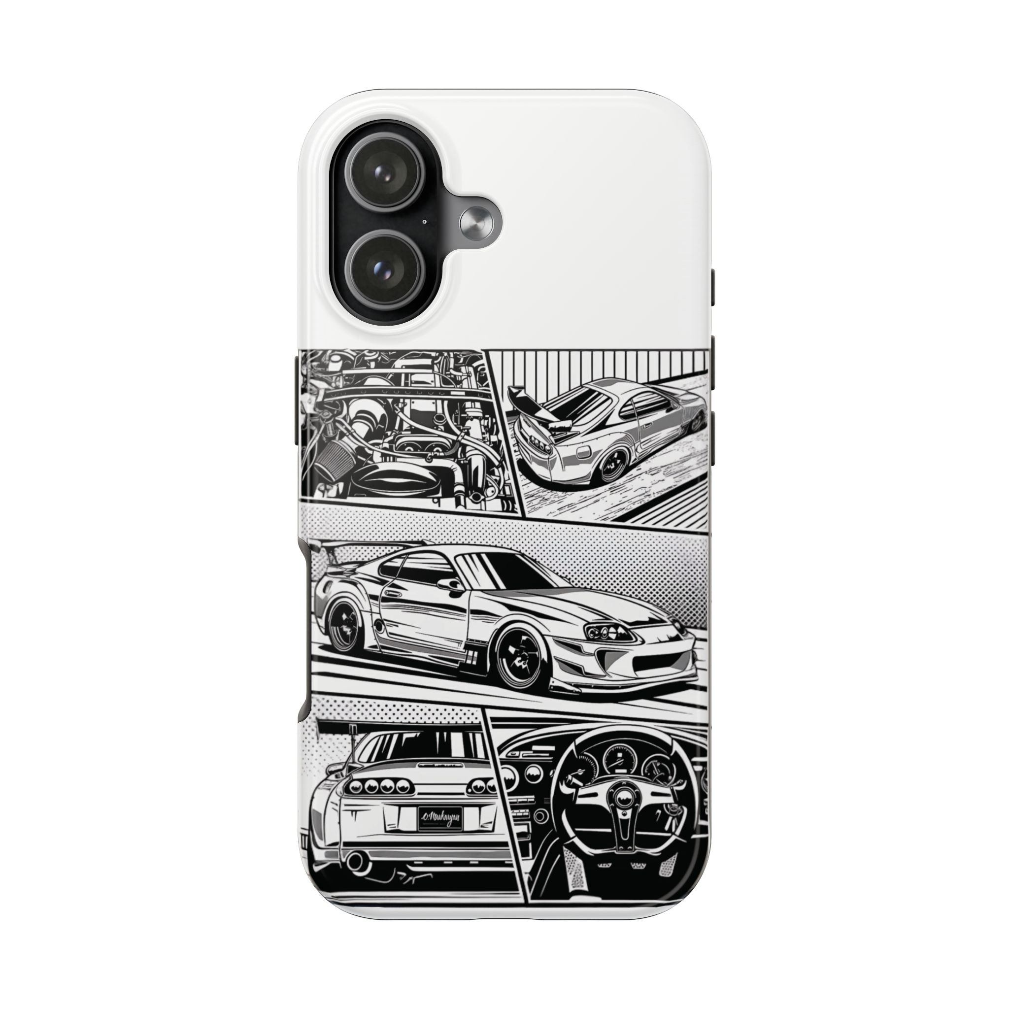 Racing Car Tough Phone Case - Durable Protection for Auto Enthusiasts