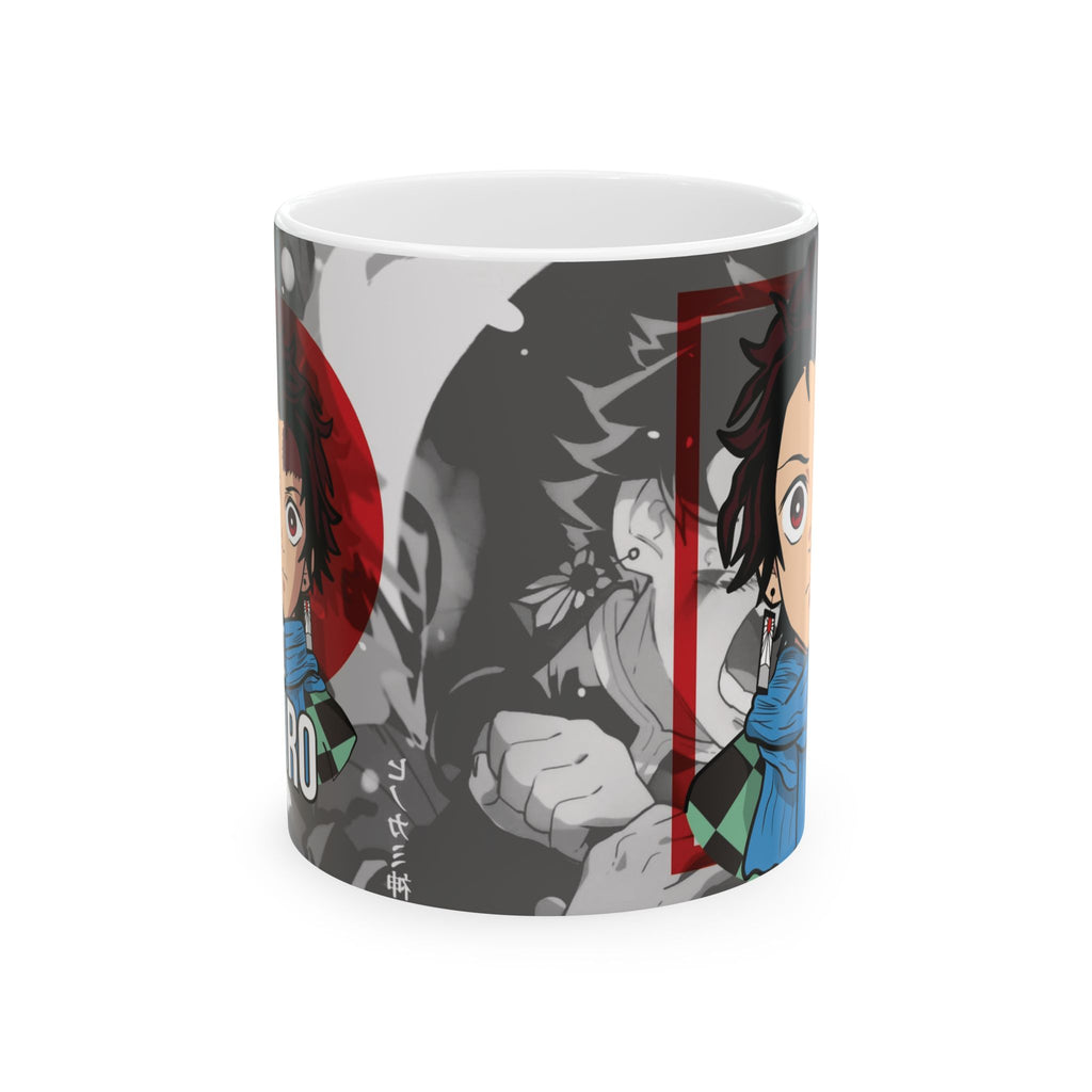 Anime Character Ceramic Mug - Chibi Hero Design (11oz, 15oz)