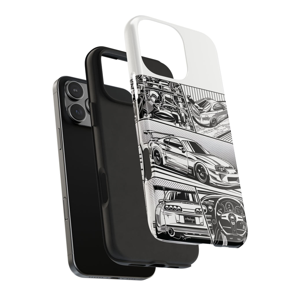 Racing Car Tough Phone Case - Durable Protection for Auto Enthusiasts