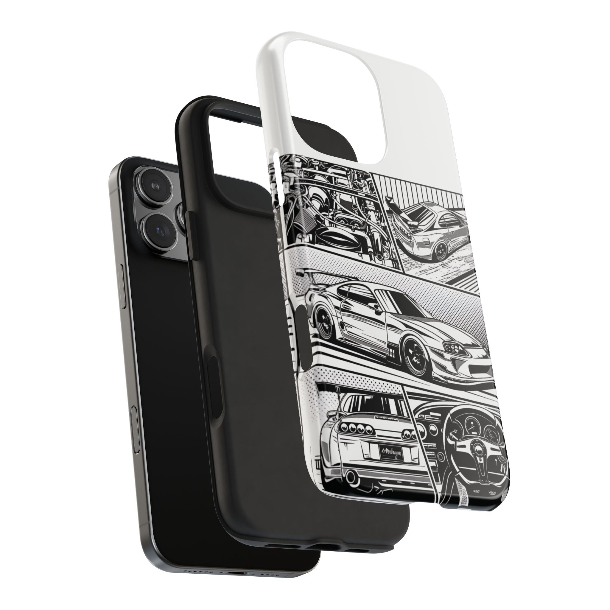 Racing Car Tough Phone Case - Durable Protection for Auto Enthusiasts