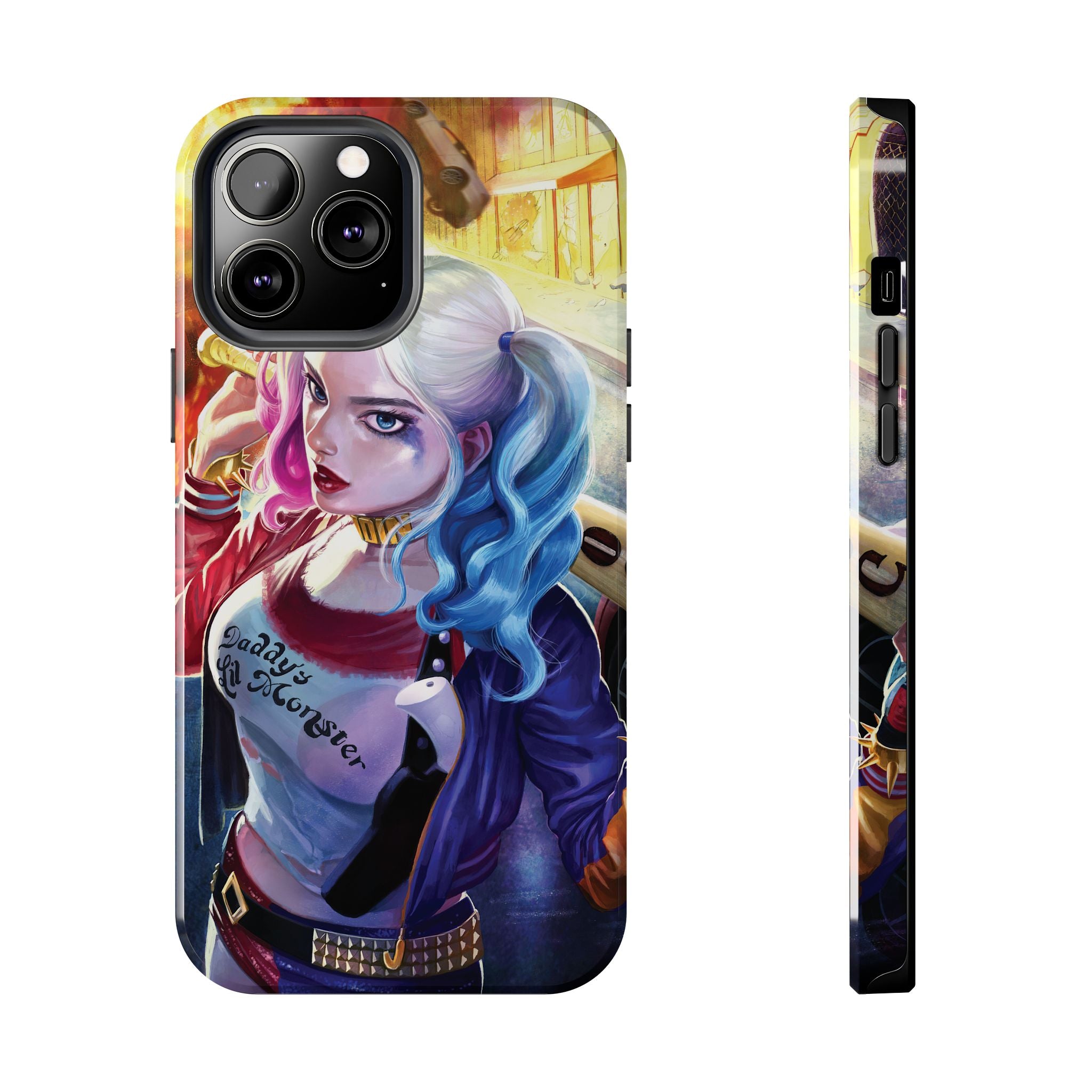Harley Quinn Tough Phone Cases, Stylish Phone Protector for Women, Anime Style Mobile Cover, Unique Gift for Gamers, Pop Culture Accessories
