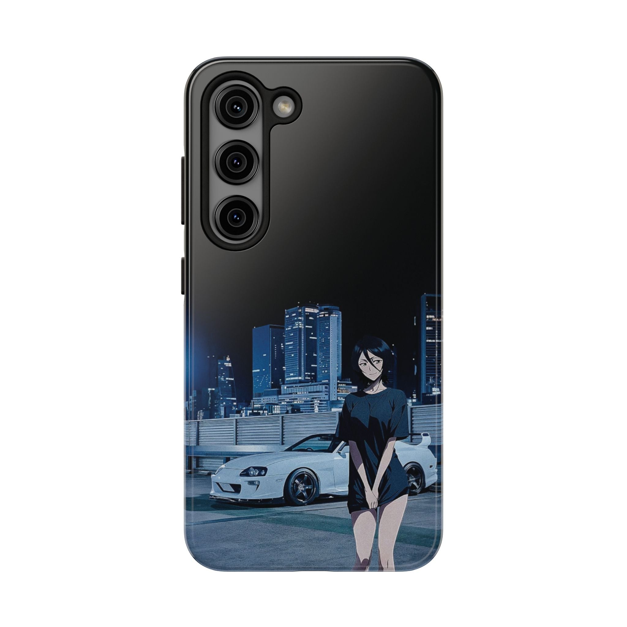 Anime-Inspired Tough Phone Case for Car Enthusiasts
