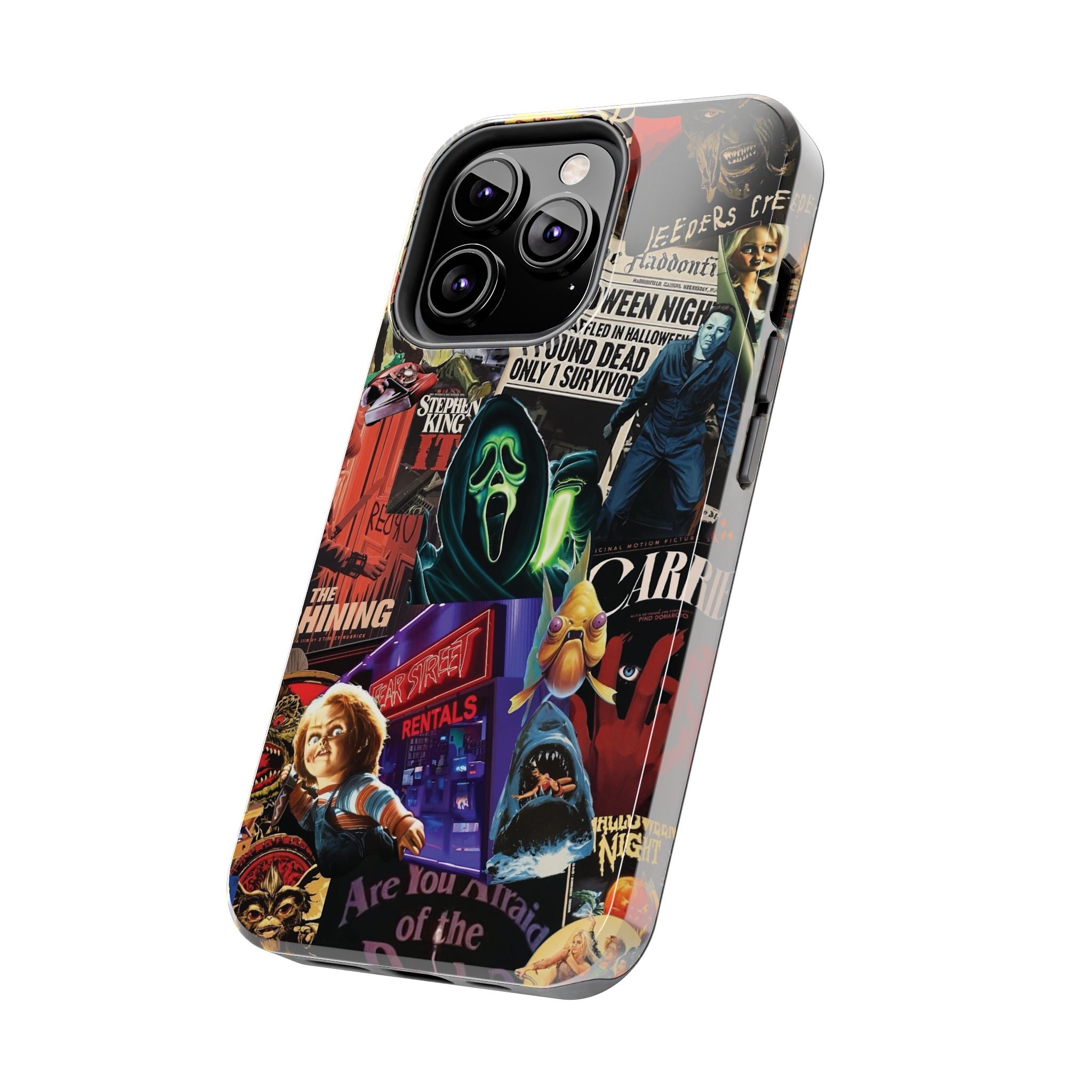 Spooky Horror Movie Phone Case | Tough Phone Cases for Horror Lovers, Halloween Gifts, Unique Accessories, Movie Night Essentials, [...]