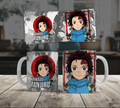 Anime Character Ceramic Mug - Chibi Hero Design (11oz, 15oz)